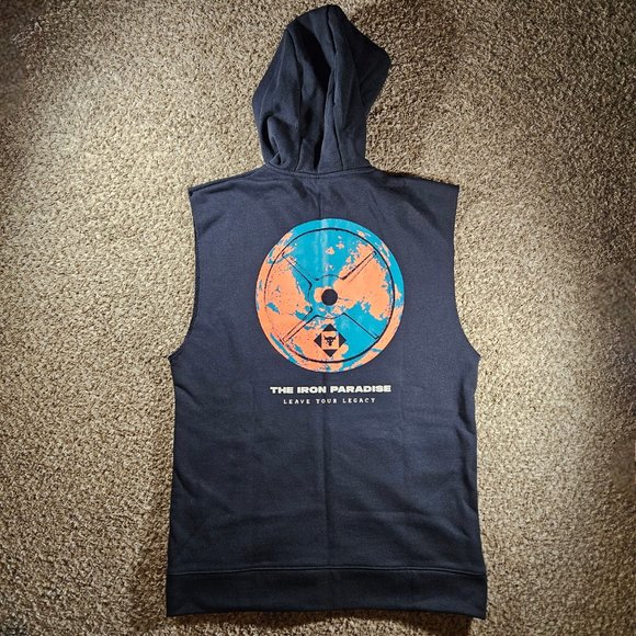 Under Armour Project Rock Terry Sleeveless Full-Zip Hoodie Men's Size M 1377434 - Picture 8 of 9